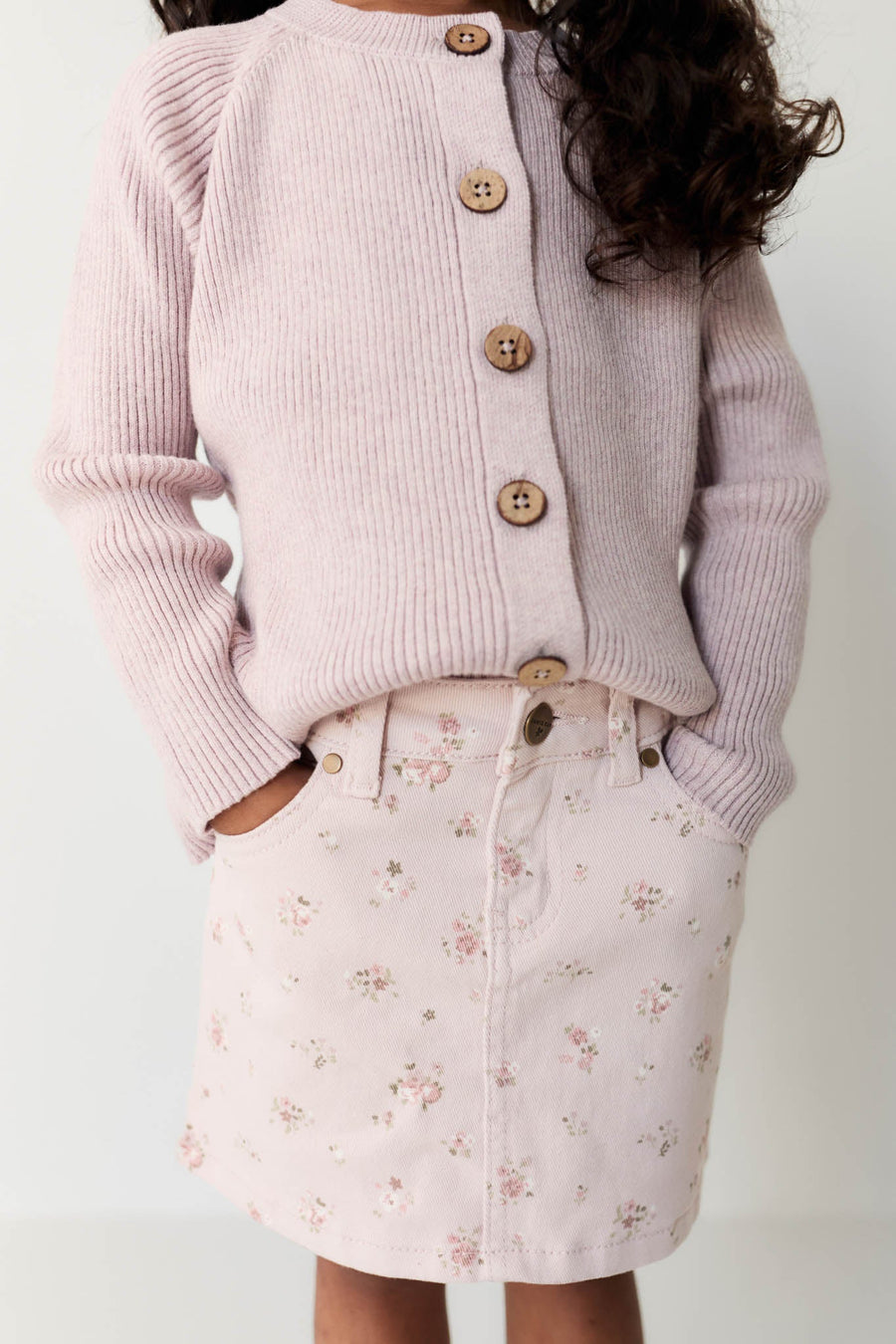 Adrienne Skirt - Petite Fleur Violet Childrens Skirt from Jamie Kay Australia