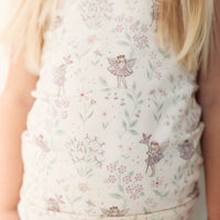 Organic Cotton Daisy May Pyjama Singlet Set - Fairy Willow Childrens Pyjamas from Jamie Kay Australia