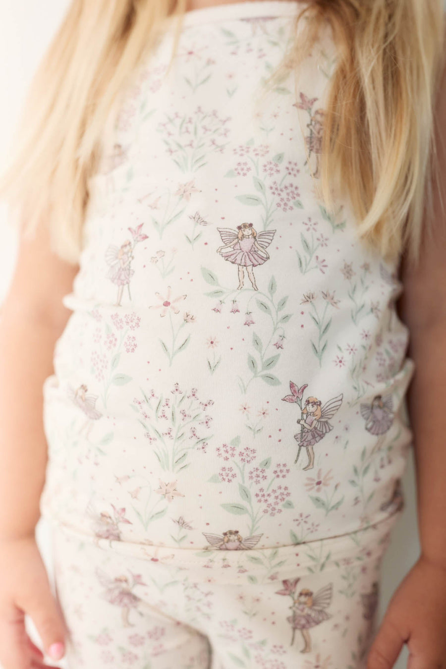 Organic Cotton Daisy May Pyjama Singlet Set - Fairy Willow Childrens Pyjamas from Jamie Kay Australia