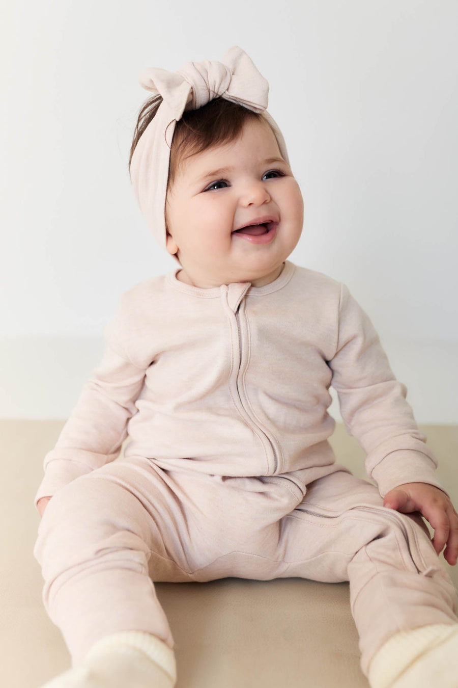 Pima Cotton Frankie Zip Onepiece - Luna Marle Childrens Onepiece from Jamie Kay Australia