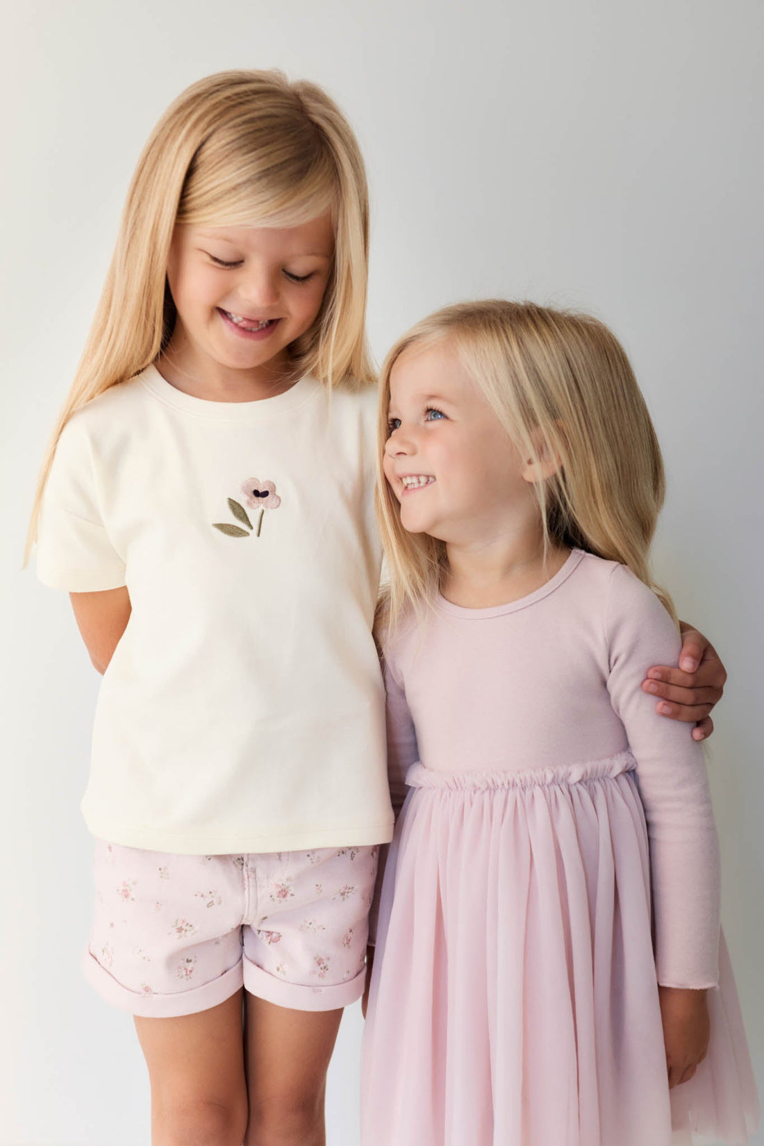 Pima Cotton Mimi Top - Parchment Petite Goldie Childrens Top from Jamie Kay Australia