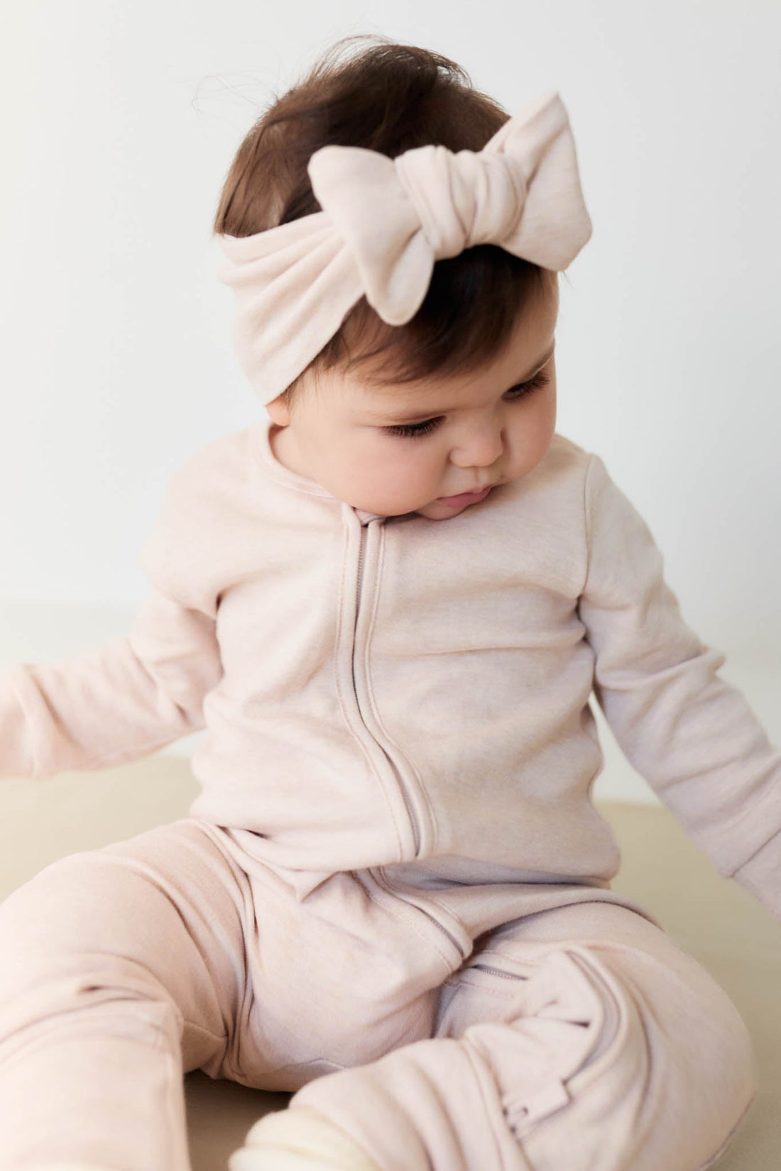 Pima Cotton Frankie Zip Onepiece - Luna Marle Childrens Onepiece from Jamie Kay Australia