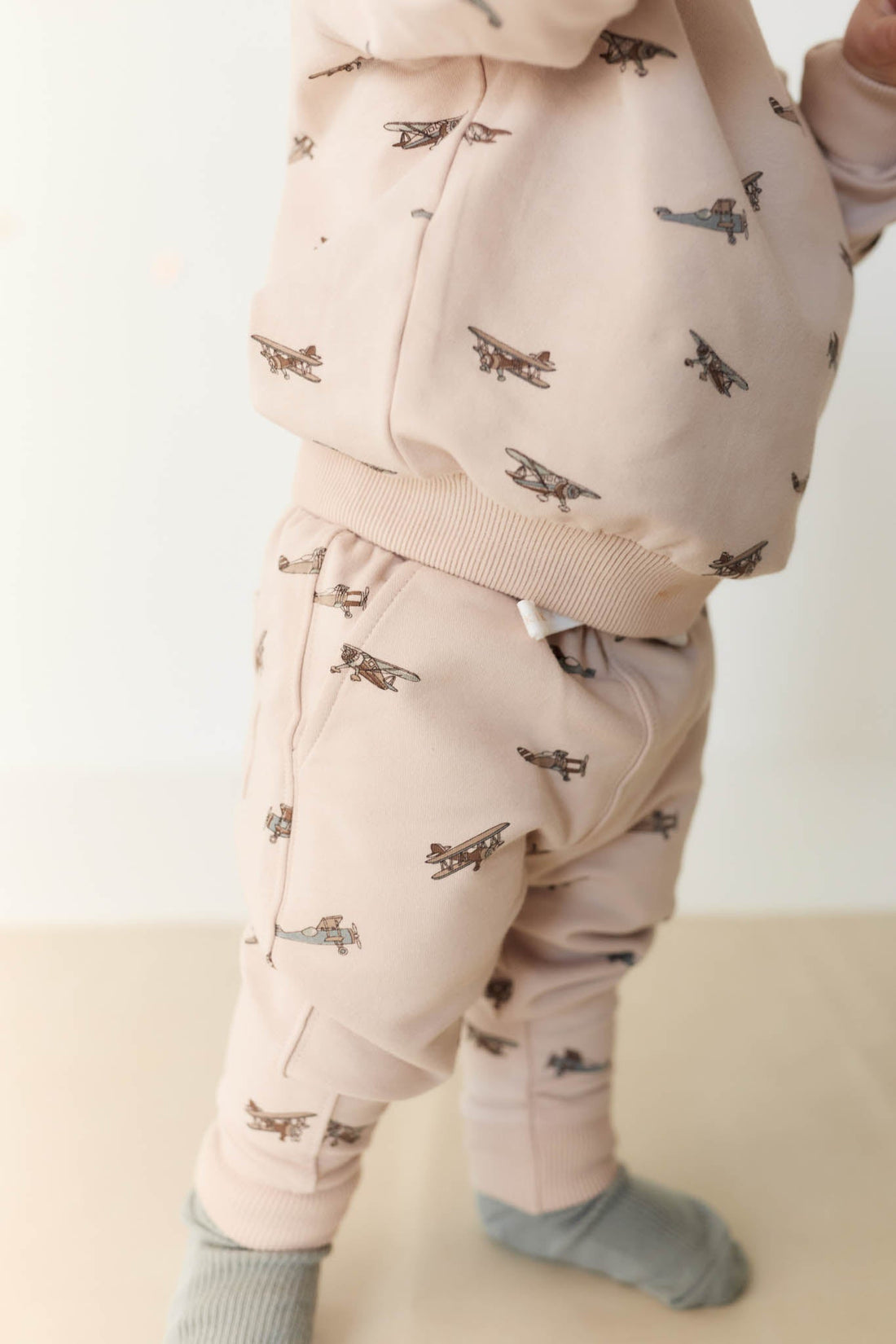 Organic Cotton Jalen Track Pant - Avion Large Shell Childrens Pant from Jamie Kay Australia