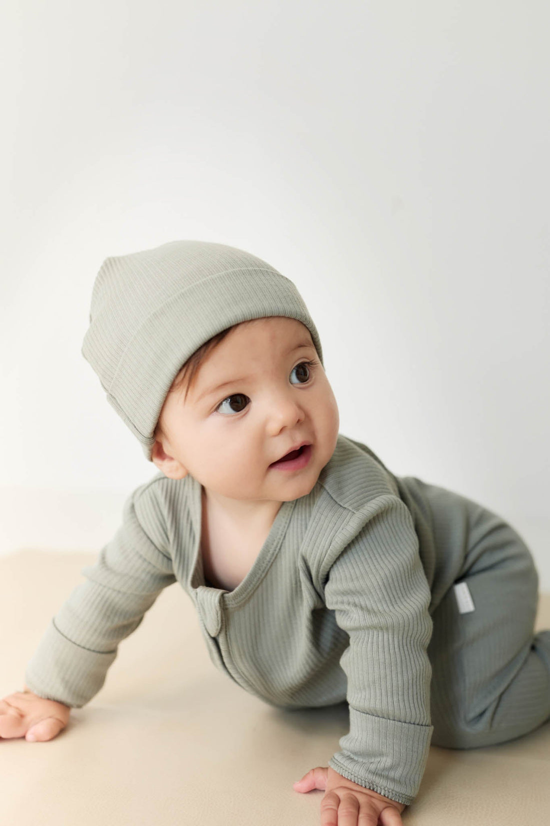 Organic Cotton Modal Knot Beanie - Milford Sound Childrens Hat from Jamie Kay Australia