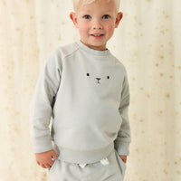 Organic Cotton Palmer Pullover - Droplet Childrens Sweatshirt from Jamie Kay Australia