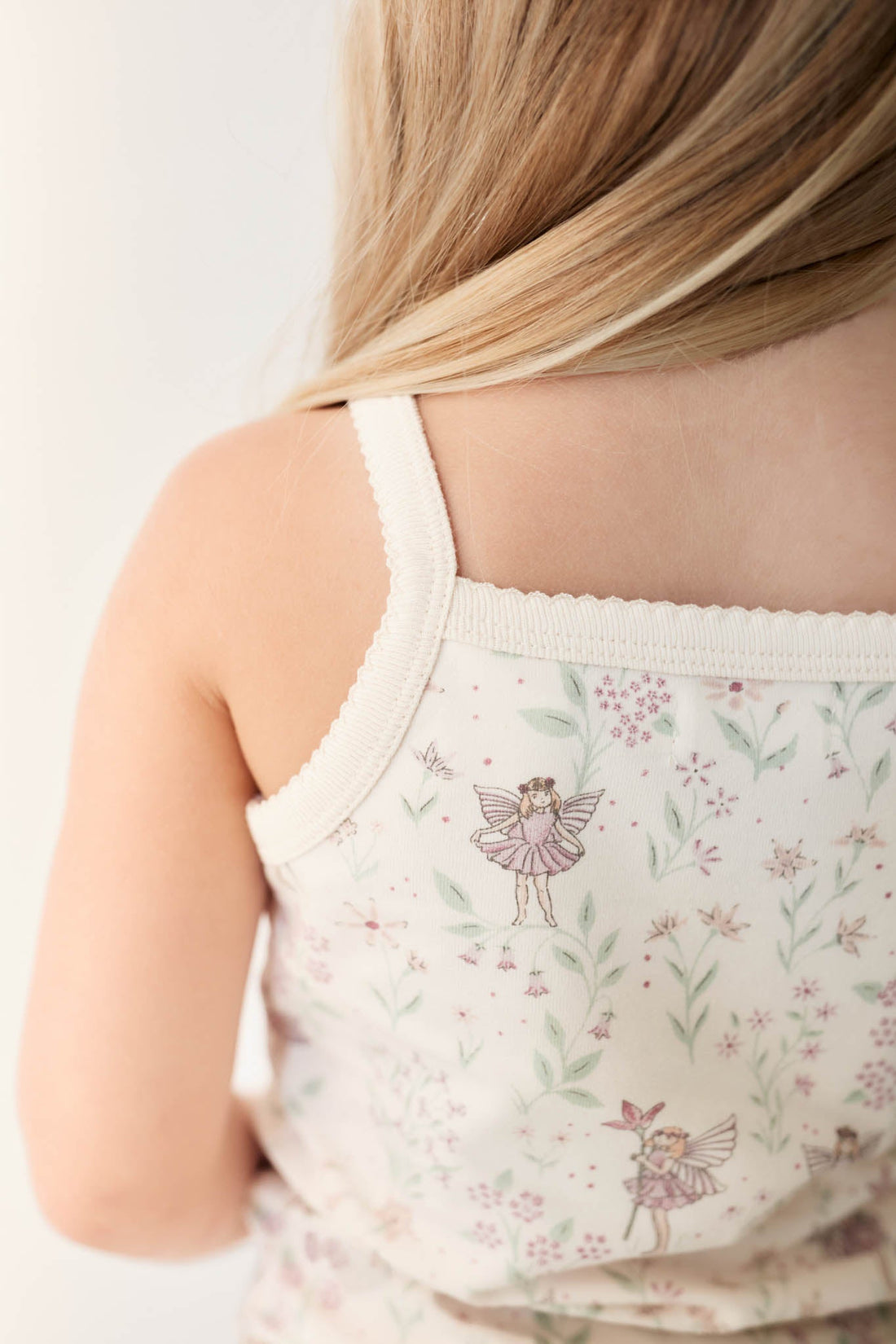 Organic Cotton Daisy May Pyjama Singlet Set - Fairy Willow Childrens Pyjamas from Jamie Kay Australia