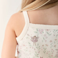 Organic Cotton Daisy May Pyjama Singlet Set - Fairy Willow Childrens Pyjamas from Jamie Kay Australia