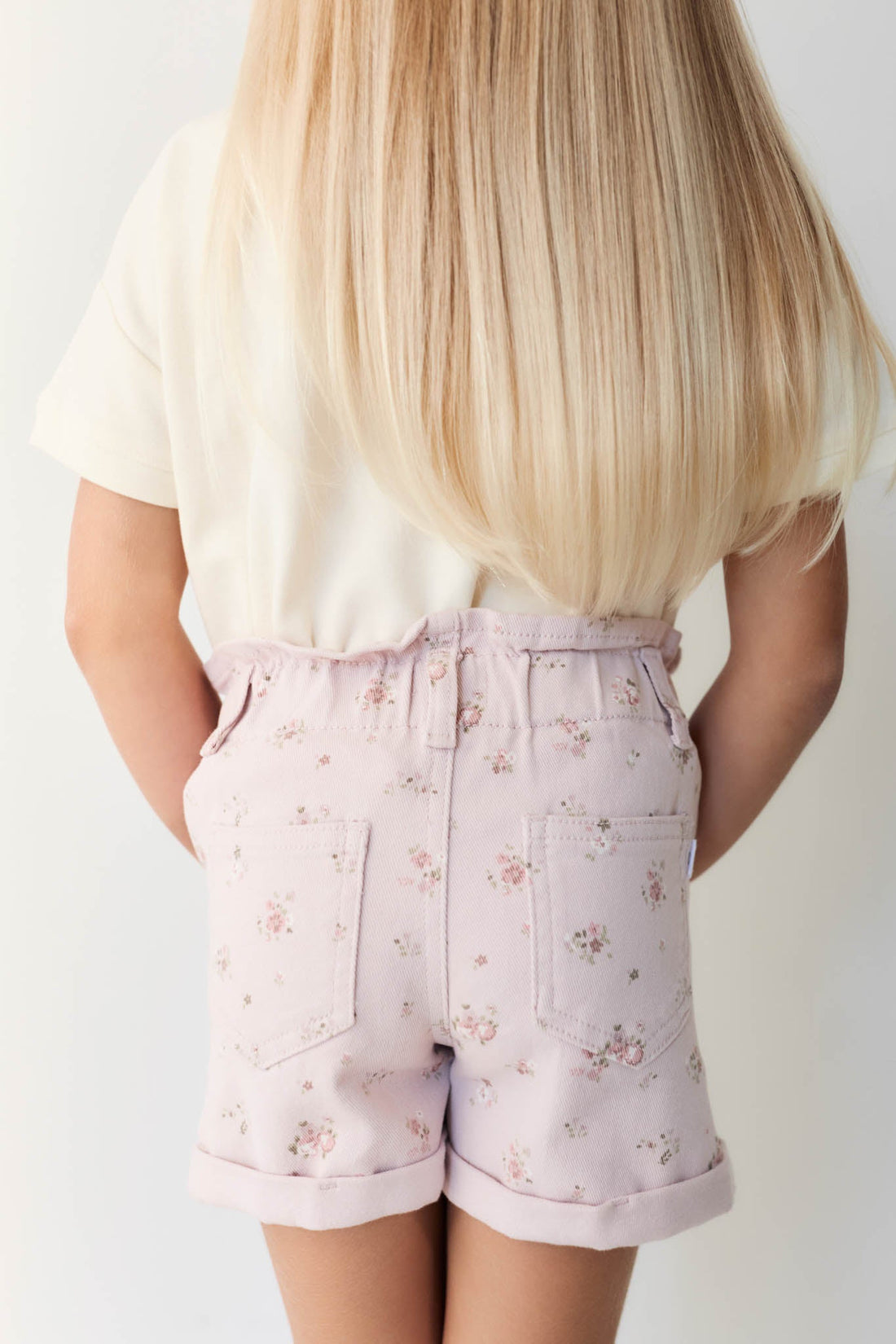 Grace Short - Petite Fleur Violet Childrens Short from Jamie Kay Australia