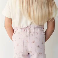 Grace Short - Petite Fleur Violet Childrens Short from Jamie Kay Australia