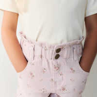 Grace Short - Petite Fleur Violet Childrens Short from Jamie Kay Australia