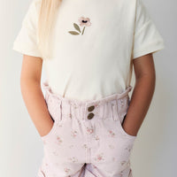 Grace Short - Petite Fleur Violet Childrens Short from Jamie Kay Australia