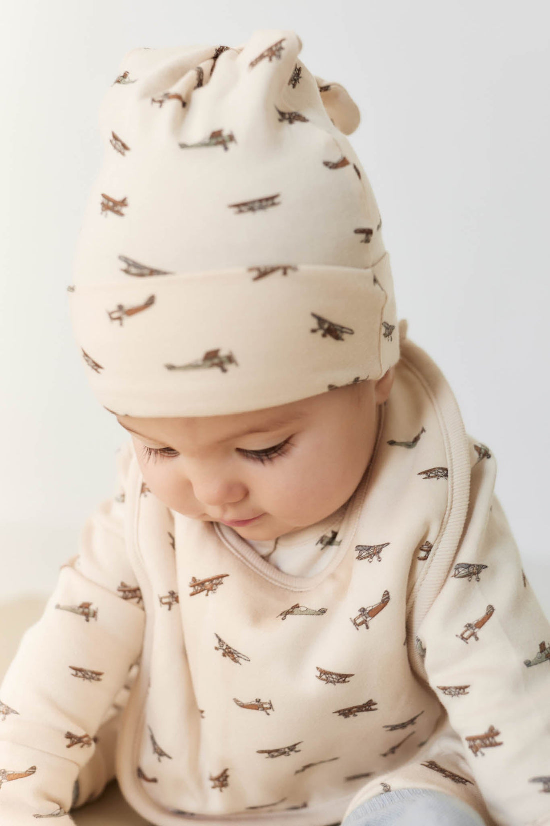 Organic Cotton Bib - Avion Shell Childrens Bib from Jamie Kay Australia