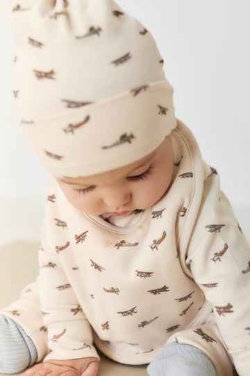 Organic Cotton Bib - Avion Shell Childrens Bib from Jamie Kay Australia