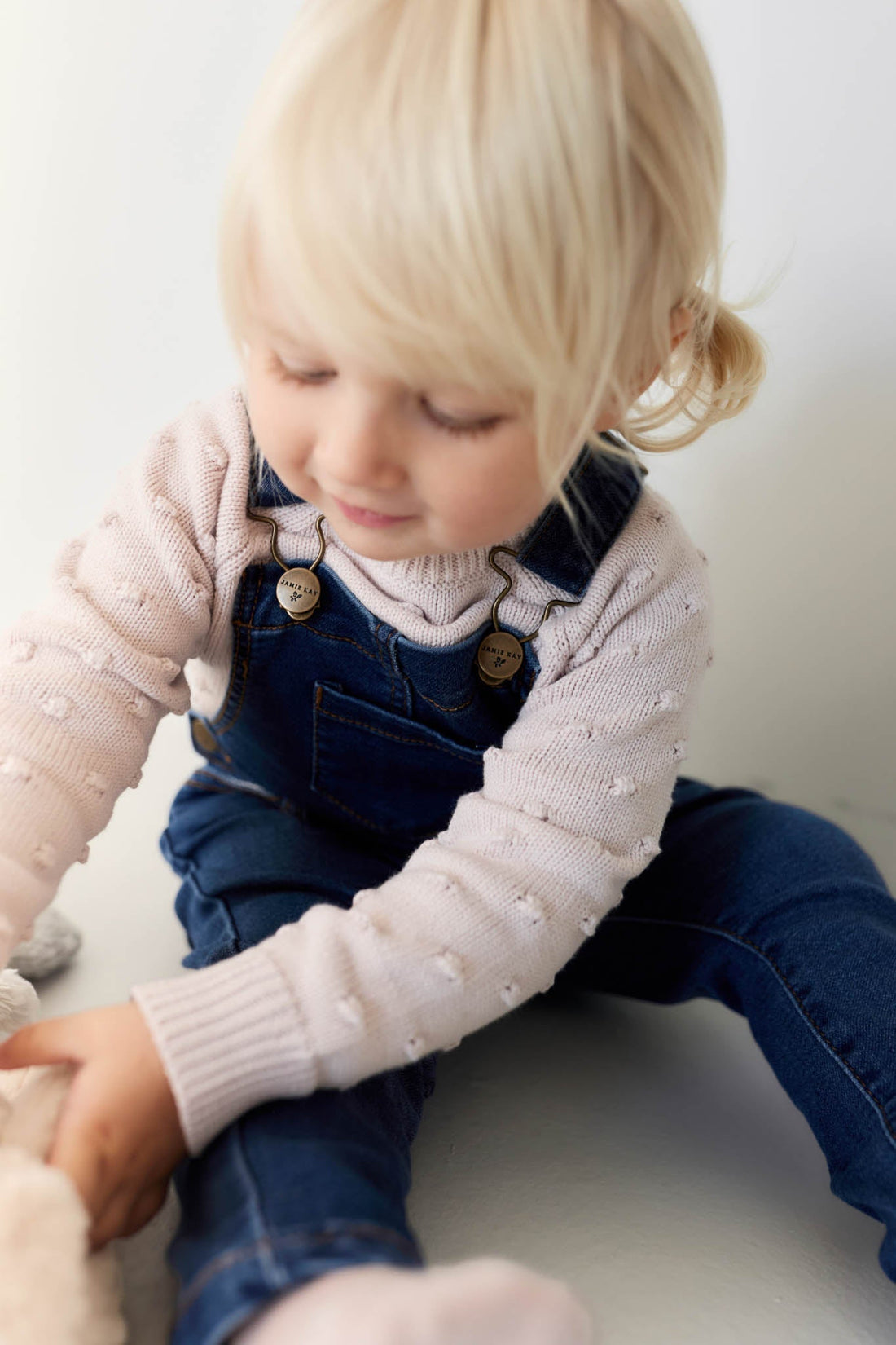 Dotty Knitted Jumper - Luna Childrens Jumper from Jamie Kay Australia