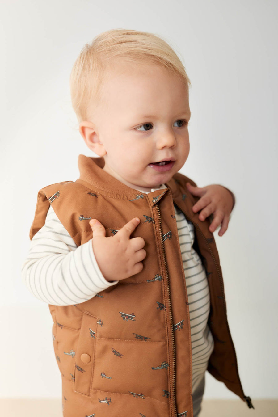 Taylor Vest - Avion Spiced Childrens Vest from Jamie Kay Australia