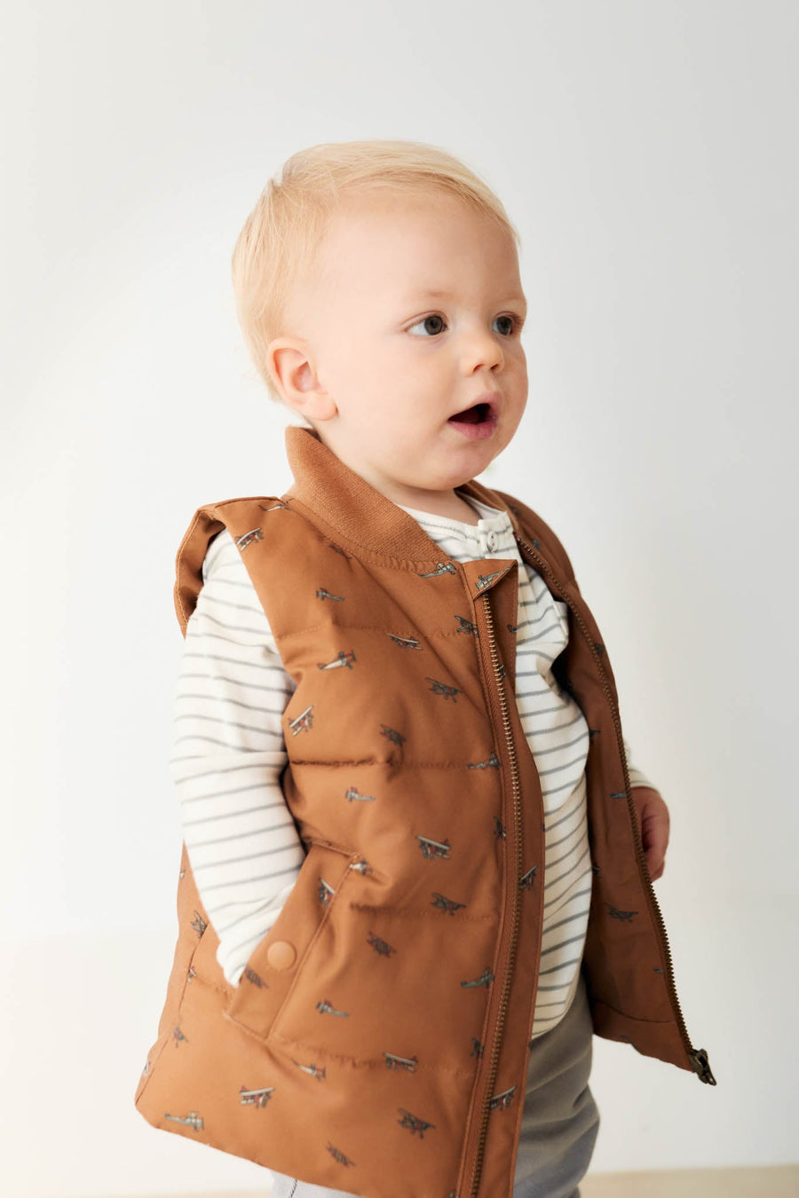 Taylor Vest - Avion Spiced Childrens Vest from Jamie Kay Australia