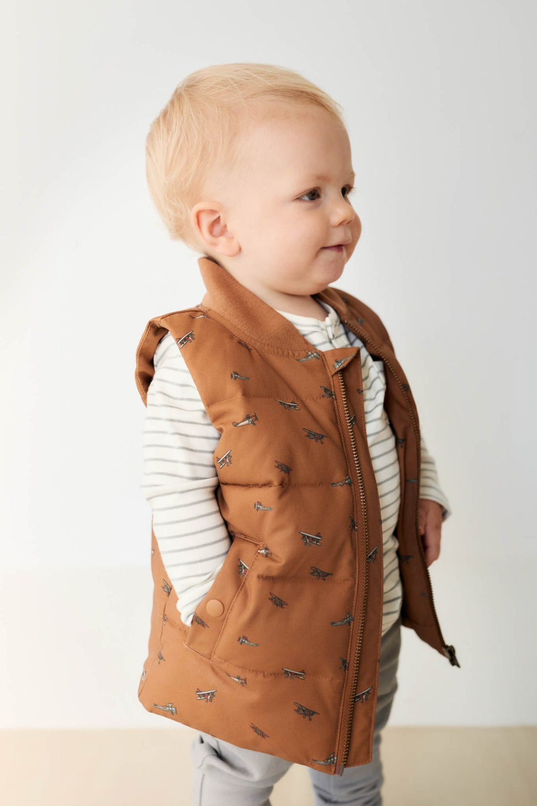 Taylor Vest - Avion Spiced Childrens Vest from Jamie Kay Australia