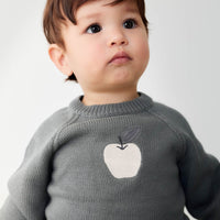 Ethan Jumper - Smoke Apple Childrens Jumper from Jamie Kay Australia