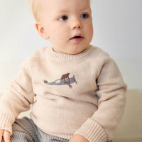 Ethan Jumper - Oatmeal Marle Avion Childrens Jumper from Jamie Kay Australia