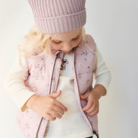 Taylor Vest - Petite Fleur Violet Childrens Vest from Jamie Kay Australia