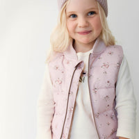 Taylor Vest - Petite Fleur Violet Childrens Vest from Jamie Kay Australia