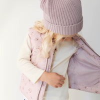 Taylor Vest - Petite Fleur Violet Childrens Vest from Jamie Kay Australia