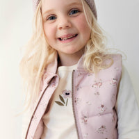 Taylor Vest - Petite Fleur Violet Childrens Vest from Jamie Kay Australia