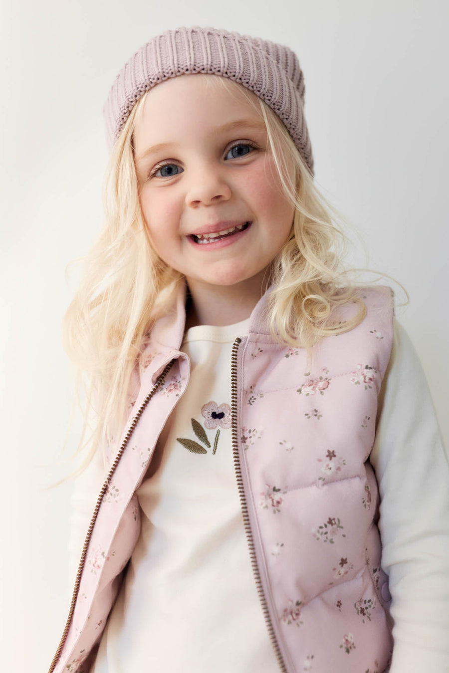 Taylor Vest - Petite Fleur Violet Childrens Vest from Jamie Kay Australia