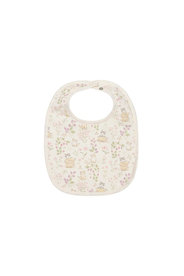 Organic Cotton Bib - Moons Garden Childrens Bib from Jamie Kay Australia