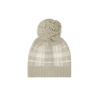 Jasper Hat - Marlo Check Jacquard Childrens Hat from Jamie Kay Australia