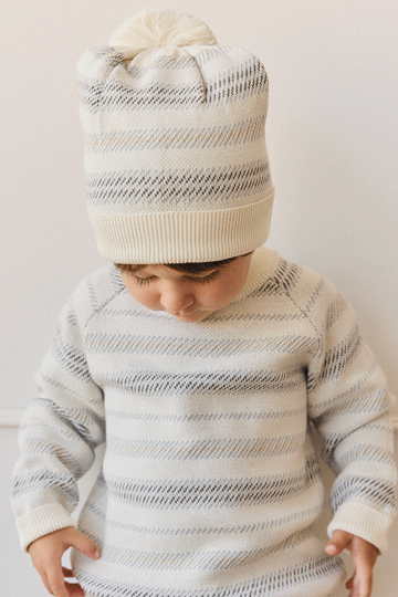 Cedric Knitted Jumper - Cedric Stripe Coast Childrens Jumper from Jamie Kay Australia