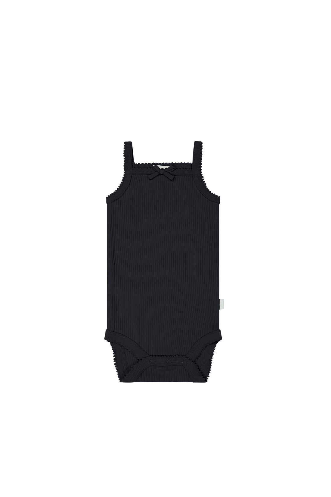 Organic Cotton Modal Singlet Bodysuit - Ebony Childrens Bodysuit from Jamie Kay Australia
