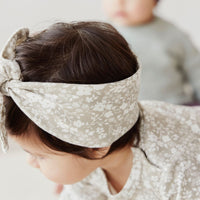 Organic Cotton Headband - Pansy Floral Mist Childrens Headband from Jamie Kay Australia