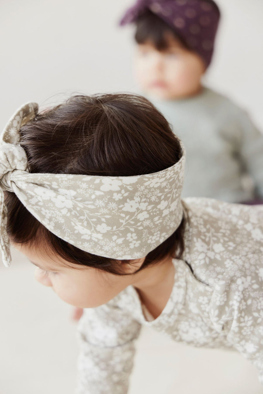 Organic Cotton Headband - Pansy Floral Mist Childrens Headband from Jamie Kay Australia