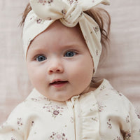 Organic Cotton Headband - Lauren Floral Childrens Headband from Jamie Kay Australia