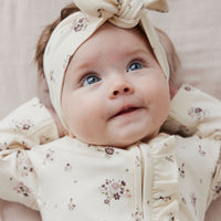 Organic Cotton Headband - Lauren Floral Childrens Headband from Jamie Kay Australia