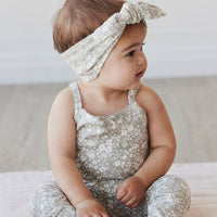 Organic Cotton Headband - Pansy Floral Mist Childrens Headband from Jamie Kay Australia