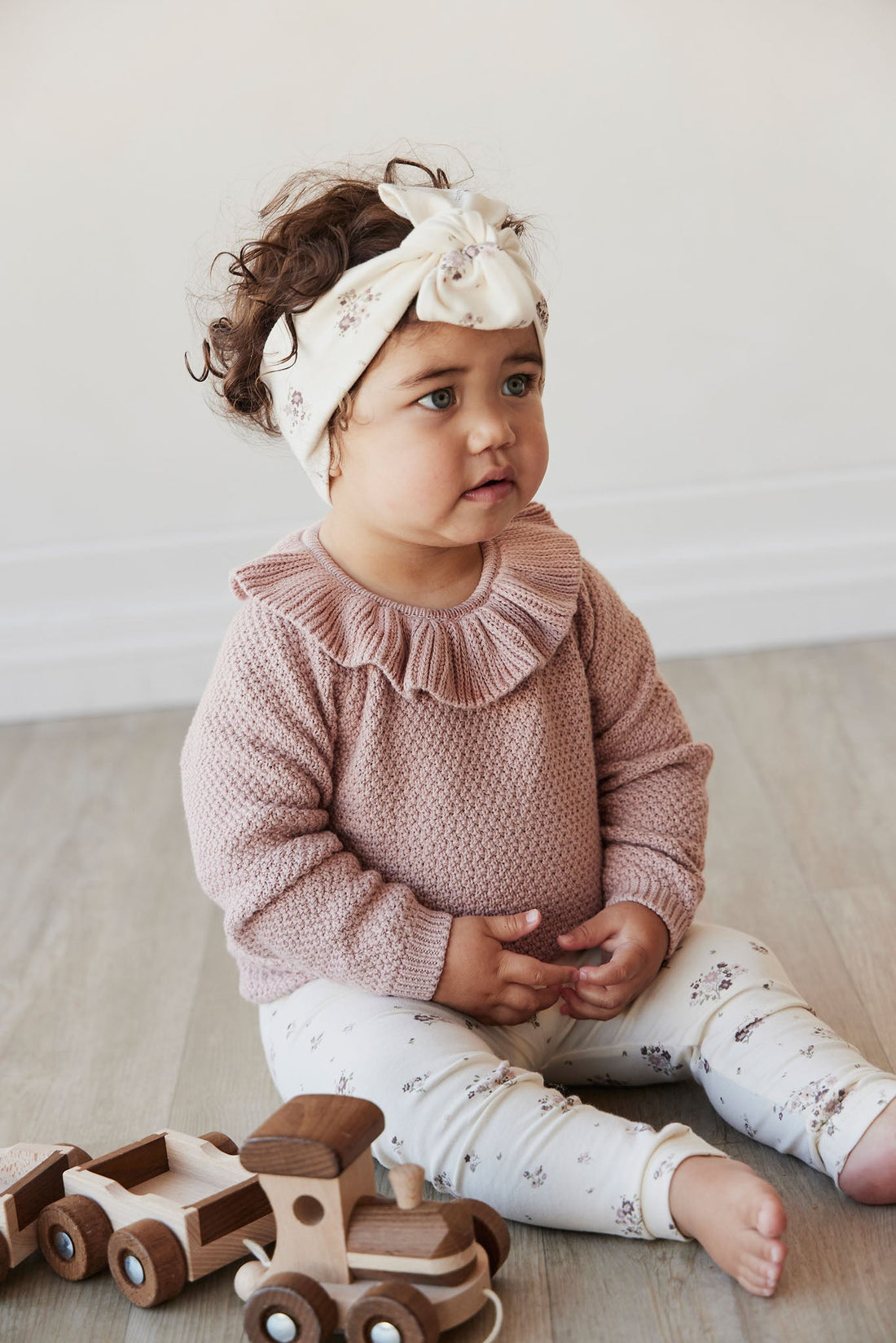 Organic Cotton Headband - Lauren Floral Childrens Headband from Jamie Kay Australia