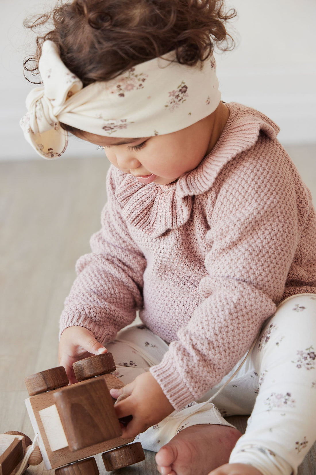 Organic Cotton Headband - Lauren Floral Childrens Headband from Jamie Kay Australia