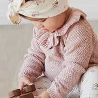 Organic Cotton Headband - Lauren Floral Childrens Headband from Jamie Kay Australia