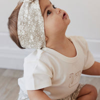 Organic Cotton Headband - Pansy Floral Mist Childrens Headband from Jamie Kay Australia