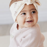 Organic Cotton Headband - Lauren Floral Childrens Headband from Jamie Kay Australia