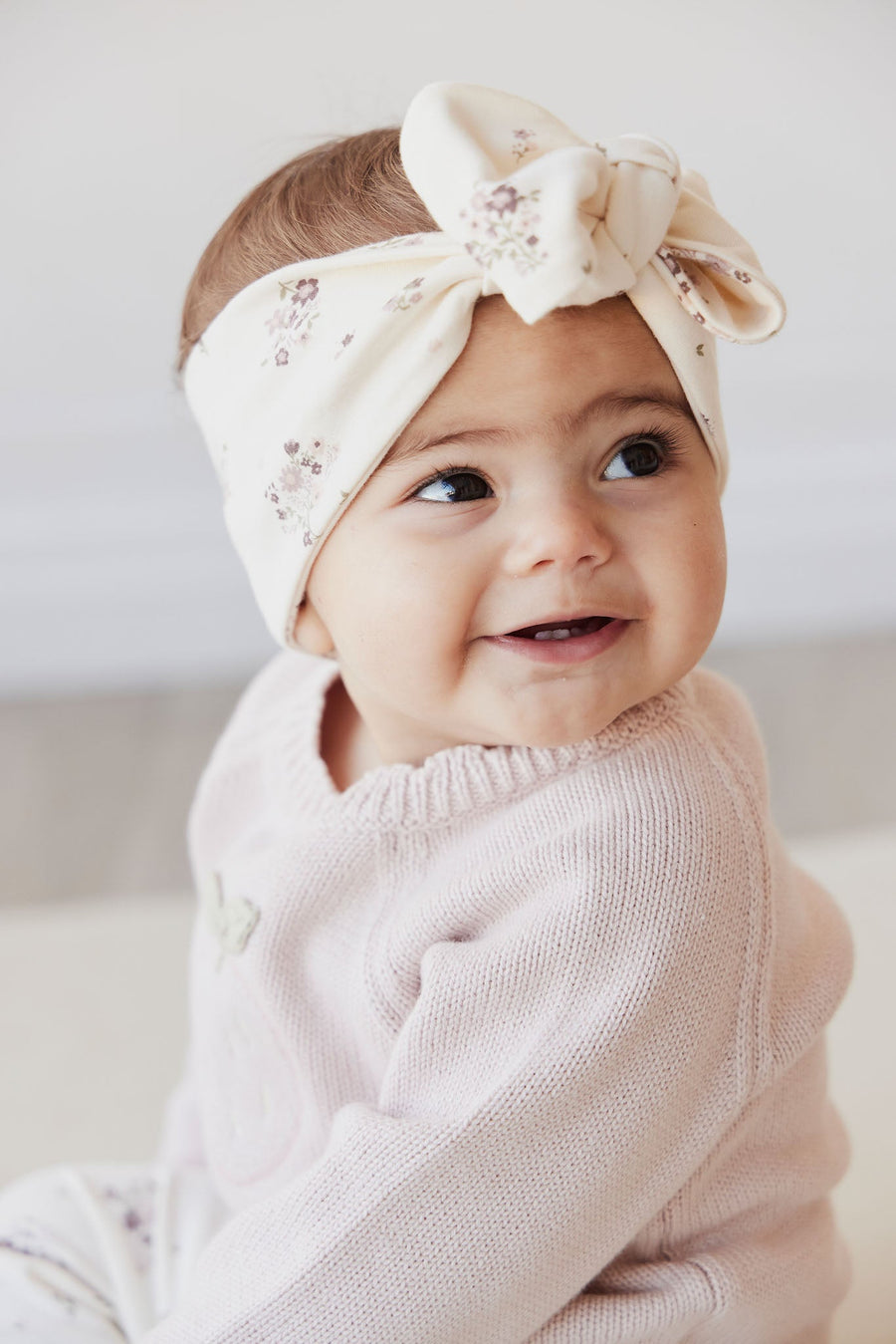 Organic Cotton Headband - Lauren Floral Childrens Headband from Jamie Kay Australia