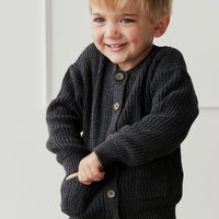 Maverick Cardigan - Onyx Marle Childrens Cardigan from Jamie Kay Australia