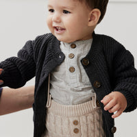 Maverick Cardigan - Onyx Marle Childrens Cardigan from Jamie Kay Australia