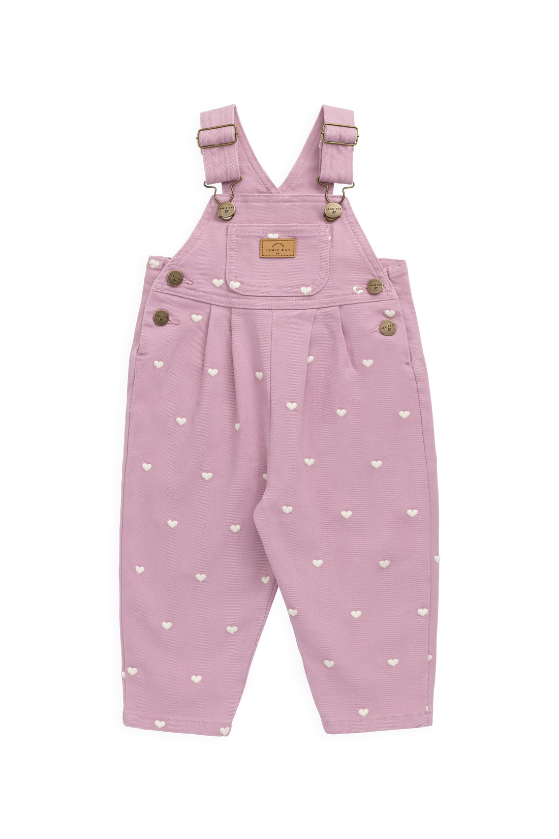Blair Overall - Petite Heart Orchid Childrens Overall from Jamie Kay Australia