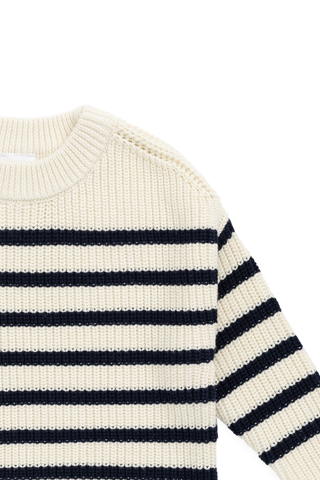 Lawrence Knit Jumper - Lawrence Stripe Cloud/Eclipse Childrens Jumper from Jamie Kay Australia