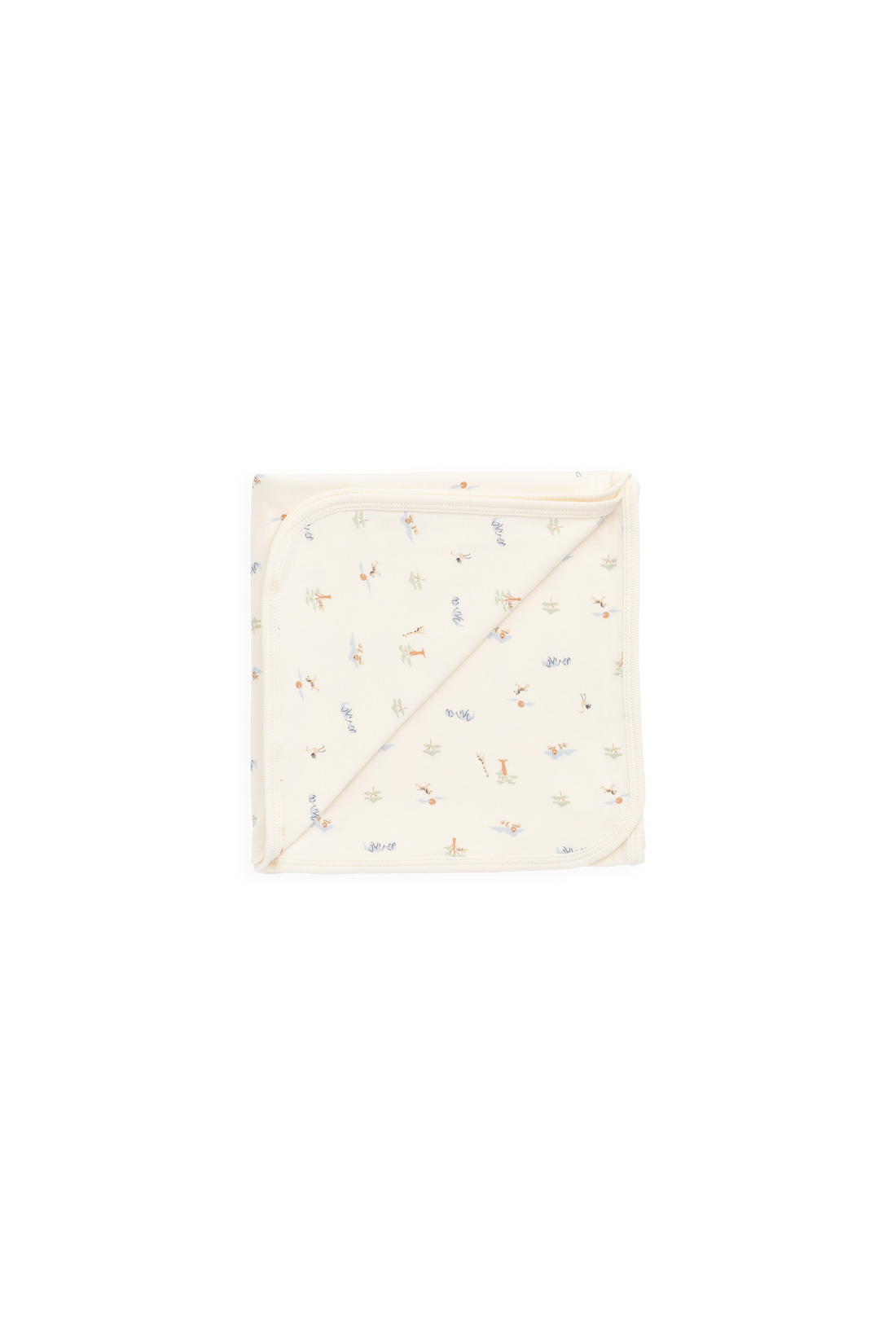 Organic Cotton Murphy Wrap - Savannah Animals Tofu Childrens Blanket from Jamie Kay Australia