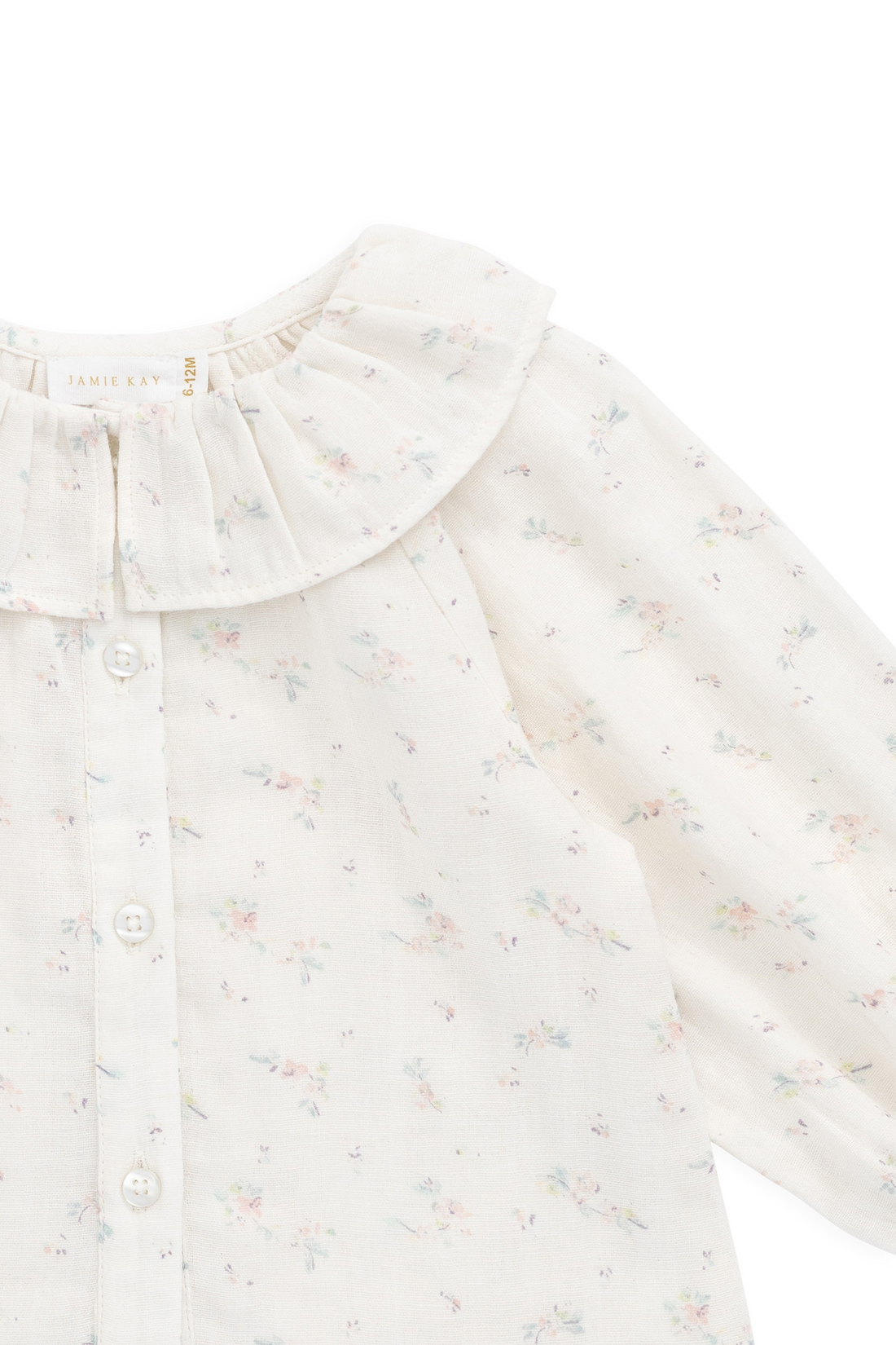 Organic Cotton Muslin Christabel Blouse - Solange Snow Childrens Top from Jamie Kay Australia