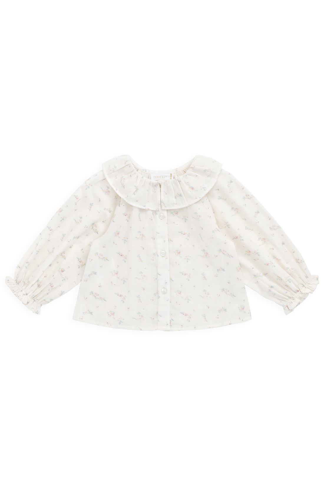 Organic Cotton Muslin Christabel Blouse - Solange Snow Childrens Top from Jamie Kay Australia